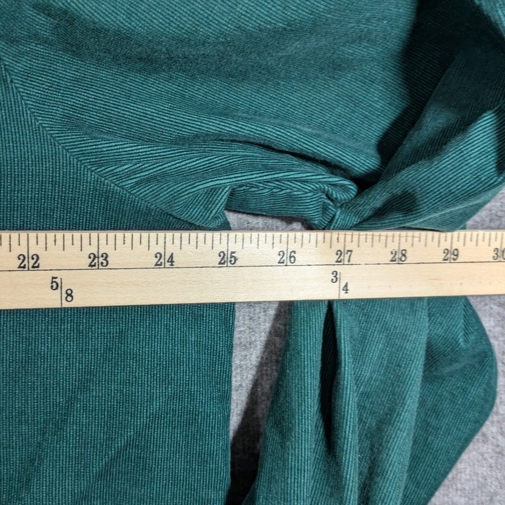 Bonworth Womens Corduroy Long Sleeve Shirt Green Embroidered Cardinals Size XL - Picture 5 of 8
